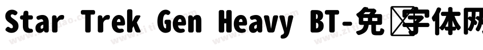 Star Trek Gen Heavy BT字体转换